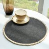 Noctiflorous 13 Inch Round Felt Placemats Set of 6 Heat