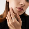JFASHOP Spinner Ringe für Angst 925 Sterling Silber Baseball Spinner