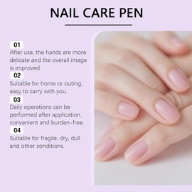 Empujador cutículas 2 en 1, bolígrafo aceite, pen amortiguador uñas, eliminación cutículas uñas agrietadas divididas nutritivas pen portátiles cuidado nails nails secas dañadas hidrata ilumina (1pcs)