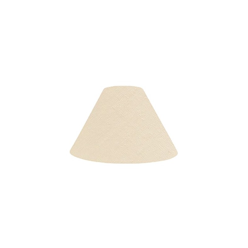 Lamp-shade K-27100 Catch-Type Replacement Lampshade Cotton Fabric, Light Beige, Diameter