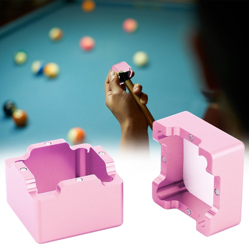 Aluminum Portable Mini Cue Tip Chalk Holder Billiard Pool Chalks