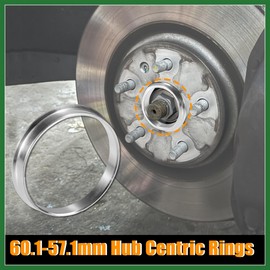 Motoforti 4pcs OD 60.1mm to ID 57.1mm Aluminum Alloy Car Hub Centric Rings Wheel Bore Center Spacer Long-Lasting