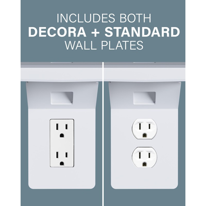 Sanus Made for Google Small Device Outlet Shelf in White