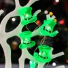 Impress Life Green Hat String Lights, Battery Operated/USB Plug-in 10ft