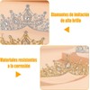 2 Piezas Coronas Princesa con Cristal para Niña y Mujer