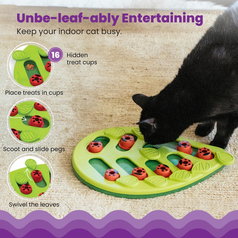 Catstages Buggin' Out Puzzle & Play, Interactive Treat Puzzle Cat