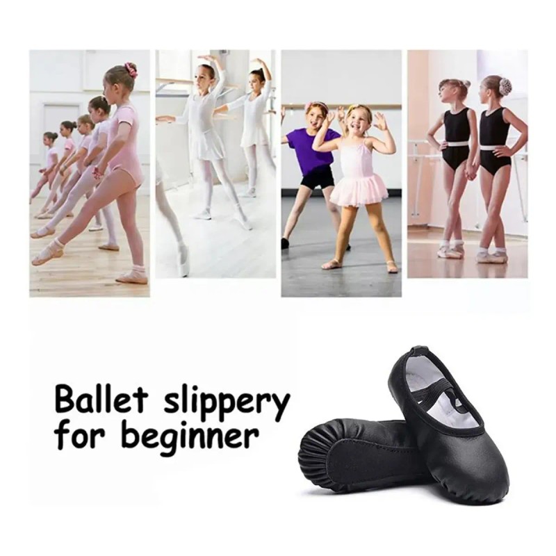 Zapatos De Ballet Para Niña Y Mujer, Piel De Pu