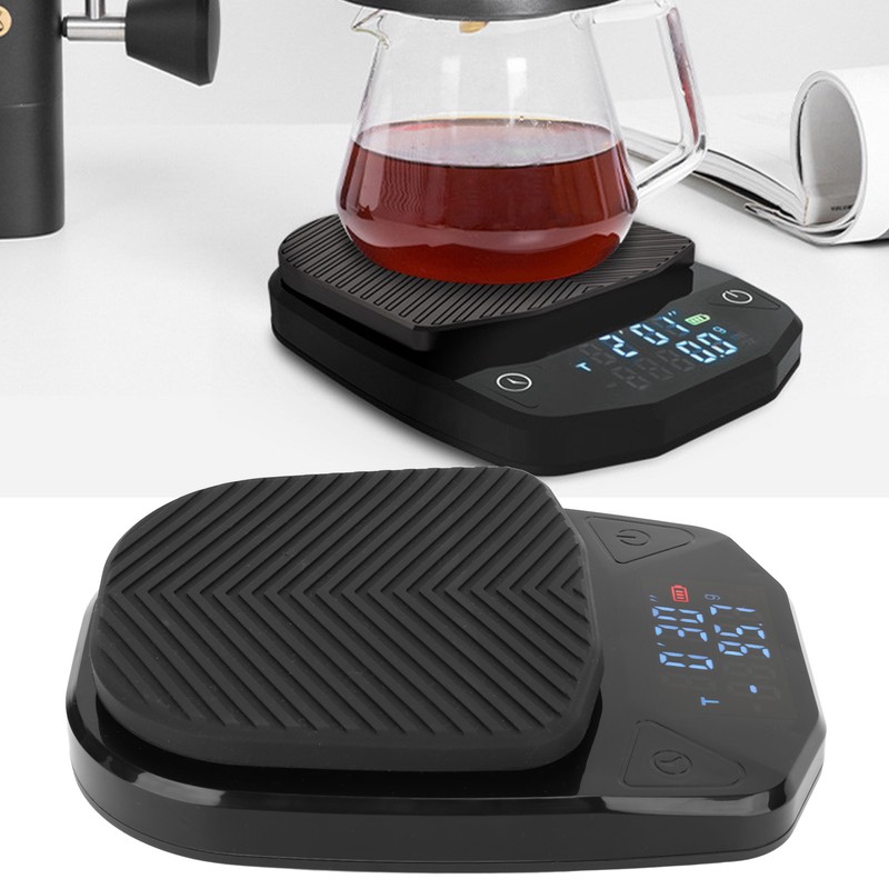 Digital Coffee Scale Rechargeable Clear Display Digital Food Scale with