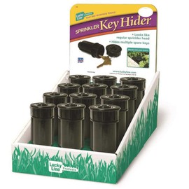 Lucky Line 91961 Key Hider Sprinkler Display 12 Piece, 1" x 1" x 1"