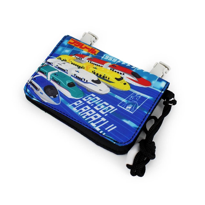 Sunart Plarail TPR-031 Mini Outing Wallet with Neck Cord, Black