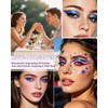 Purple Eyeliner Pencil Set, Matte&Glitter Gel Eyeliner Pencil for Halloween