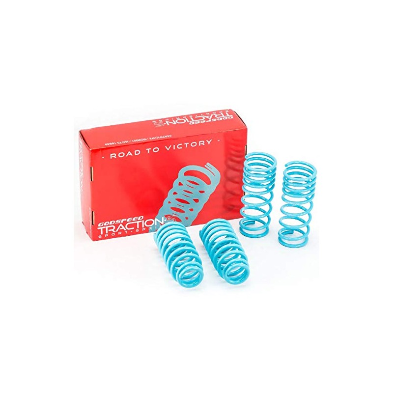 Godspeed LS-TS-HA-0004-B Traction-S Performance Lowering Springs, Improve Overall Handling And