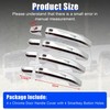 GXARTS 4PCS Chrome Door Handle Cover with 4 Smart Key
