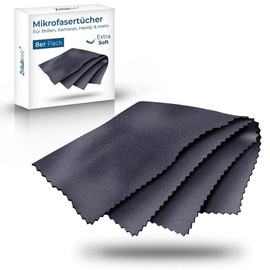 Zrilubkrelz® 8 Glasses Cleaning Cloths in Optician Quality - 20 x 20 cm - Microfibre Cloths - Pack of 8