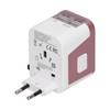 International Power Adapter Travel Plug with 4 USB Ports for