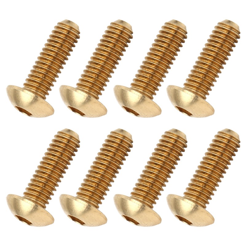 50Pcs Hex Socket Screws Half Round Head Pure Copper Hardware