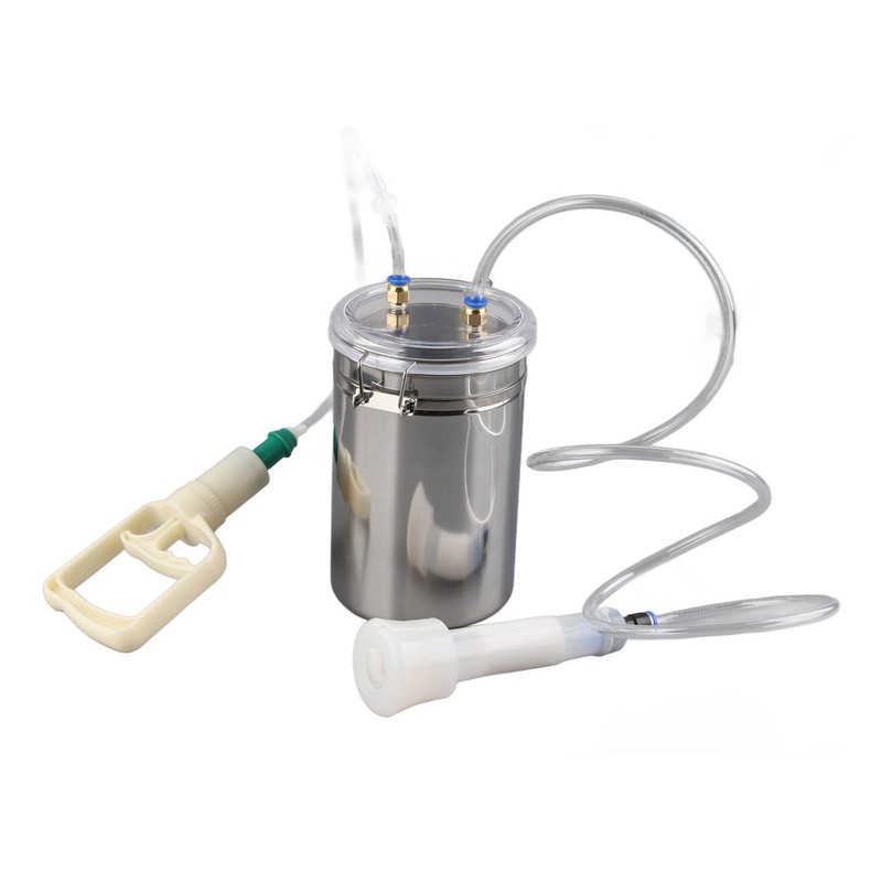 Manual Milking Machine 2L Capacity Effort Saving Operation Stainless Steel