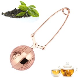 Stainless Steel LongHandle Tea Strainers Premium Tea Infuser Filter, Portable Tea Infuser Strainer Reusable Ball Shape Teapot Filter For Filter Tea, Coffee, Hot Brine Ingredi