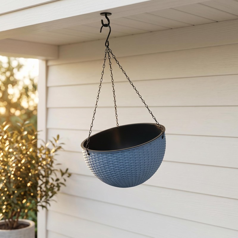 10 Inch Self-Watering Hanging Planter – Drainage