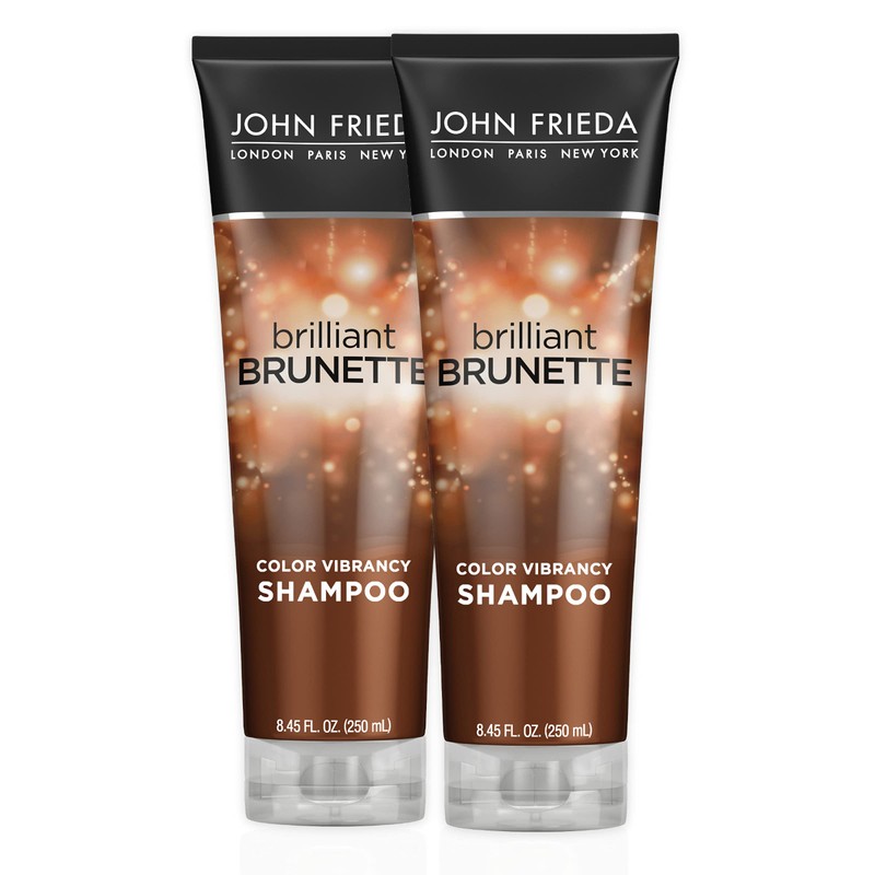 John Frieda Brilliant Brunette Multi-Tone Revealing Moisturizing Shampoo, 8.45 Oz