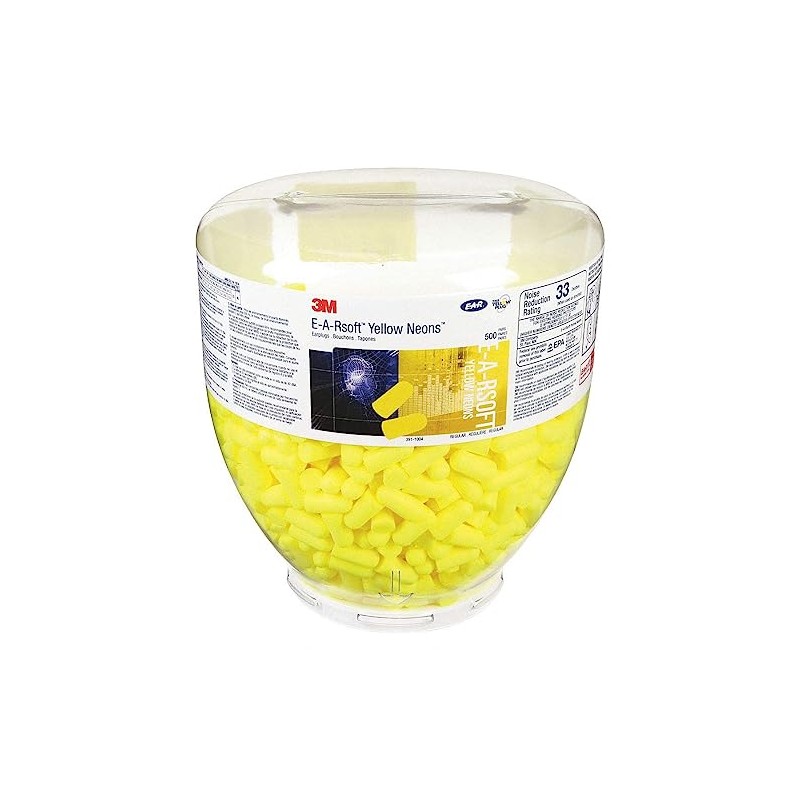 3M E-A-R by 3M 10080529910049 391-1004 Soft Yellow Neon Disposable