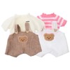 NOLITOY Plush Clothes 2 Sets: 30cm Bear Clothes with Jumpsuit