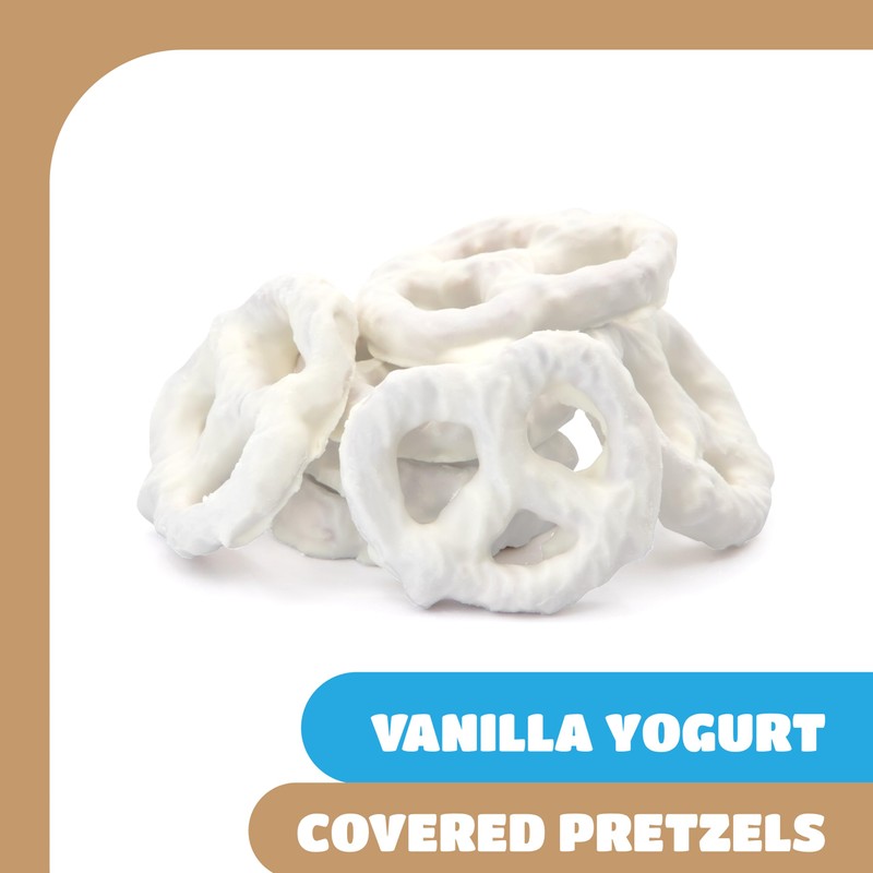 Vanilla Yogurt Covered Pretzels - 5 Pound Bulk Pack -