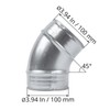 ECOPRO VENT 4" Inch 45˚ Degree Galvanized Steel Duct Elbow