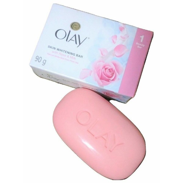 Olay Skin Whitening and Exfoliating Bar with Rose & Milk