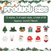 WEBEEDY 60 Pcs Christmas Charms Christmas Resin Cabochons Flatback Resin