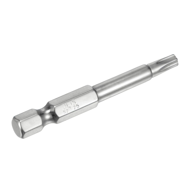 QUARKZMAN T25 Security Torx Bit 1/4" Hex Shank 2" Long
