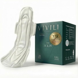 Compresas posparto y nocturnas con pH 4.5 (XXL 42 cm) - 17 veces más secas que el algodón orgánico. 100% Bio-Silk PLA para piel sensible, sin necesidad de rehumectación, máxima absorción con a