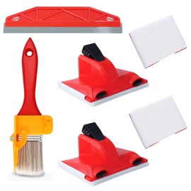 Funnaura 4 Pcs Cutting in Paint Tool Set, Painting Edger Brush Tools for Edging Cutting in