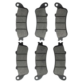 AUTOKAY FA261 Front Rear Brake Pad Fits for Honda VTX 1800 2002-2008 (3 Sets)
