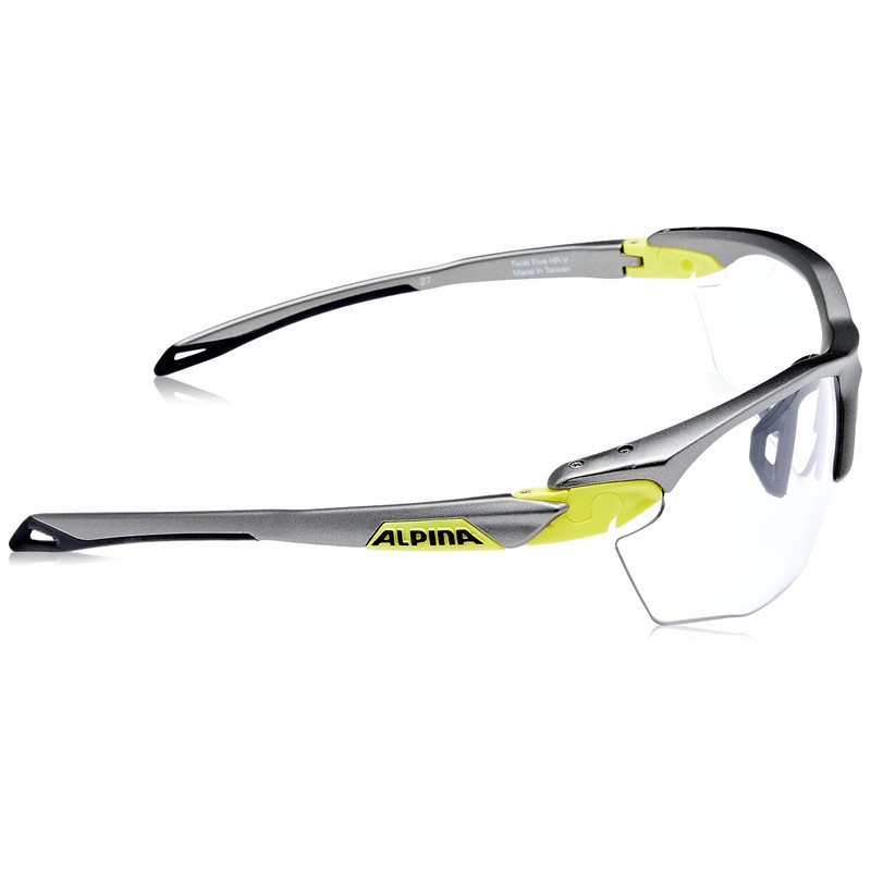 Alpina TWIST FIVE HR VL+ Sports Sunglasses, Dimming, Anti-Fog, Running/Bicycle/Outdoor