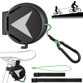 COTOP 2 m Bicycle Tow Rope for Children, 120 kg Load Capacity Pull System for Children and Adults, with Shock-Absorbing Safety Spring, Universal for All Handlebars Including E-Bike and MTB