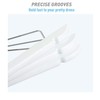 TOPIA HANGER Wooden Suit Hangers with Adjustable Metal Clips (10