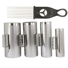 Metal Guiro Musical Instrument with Scraper Hand Percussion Guiro Shaker for Early Education