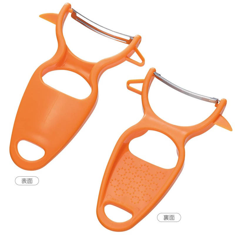 Shimomura Industry FV-668 Full Veggie Curved Peeler with Cover, Made