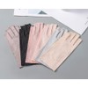 Euyqs Fingerless Gloves, Women's Gloves, Summer, Sunscreen, Smartphone Compatible, Cotton,