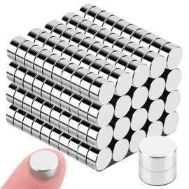 Aenienoe Pack of 200 Magnets Small Magnets Strong Neodymium Magnets Mini 4 x 2 mm Round for Notice Board Magnetic Board Fridge Whiteboard Craft Photos Strong Magnets