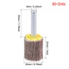 sourcing map 20mm Flap Wheels Shank Mounted Sandpaper Abrasive Wheel