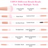 12 Piece Makeup Brush Set, RISVOWO Makeup Brush Set with