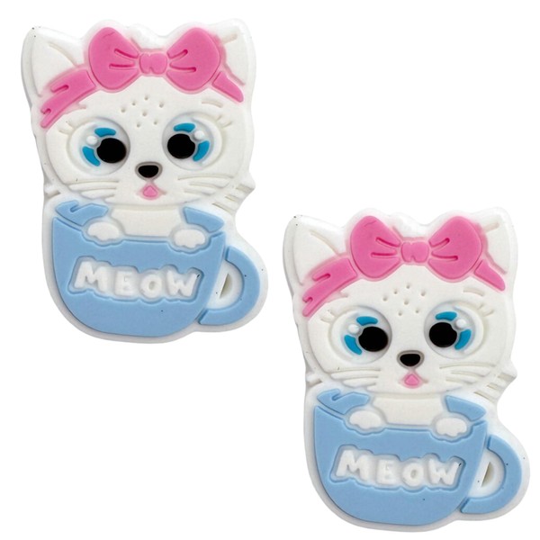 TRESSIS Tennis Racket Dampener - 2-Pack Cute Cat Design -