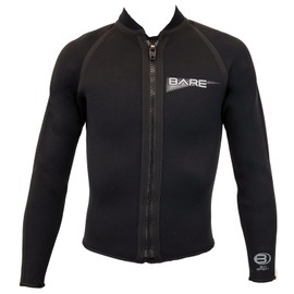 BARE 3MM Men's Sport Jacket: Comfortable add-on for Additional Warmth, Black ML