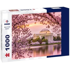 Noah Jigsaw Puzzle Washington, DC at The Tidal Basin and Jefferson Memorial During The Spring Cherry Blossom Season 1000 Pieces