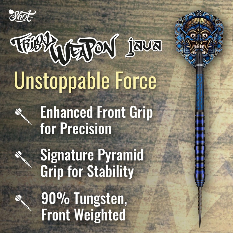 Shot! | Tribal Weapon Darts | Steel Tip Darts Set