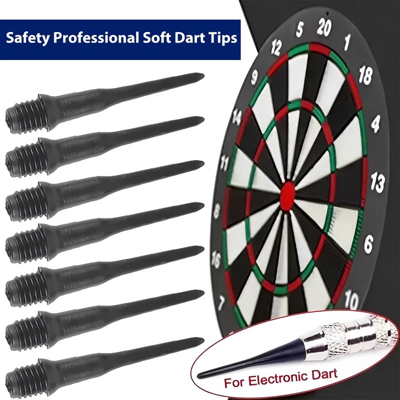 IKOPFLN Pack of 100 Plastic Dart Tips, Soft Dart Tips,