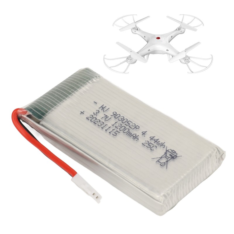 3.7V 1200mAh Lithium Battery for X5SW Quadcopter 903052P 25C RC