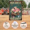 Putuo Decor Blechschild – Mein Garten, Meine Gesetze – Retro